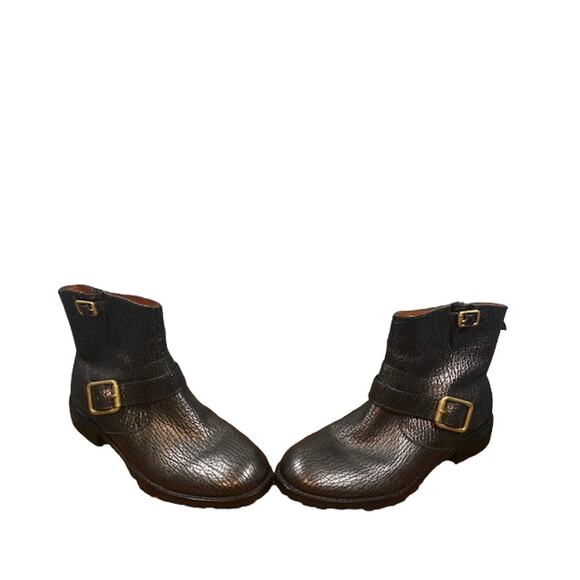 Marc by Marc Jacob Metallic Black Ankle Rain Boots Women Sz 35.5 - Picture 3 of 11